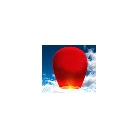 Небесный фонарик (овал) Красный